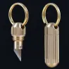 Porte-clés avec mini couteau - acier inoxydable