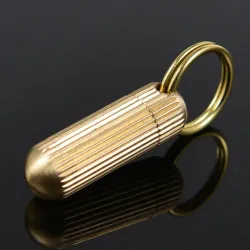 Nøkkelring med minikniv - rustfritt stål