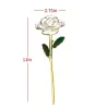 Flores artificialesRosa bañada en oro de 24k - con soporte - cumpleaños / día de San Valentín / regalo de bodas