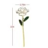 Rose dyppet i 24k gull - med stativ - bursdag / Valentinsdag / bryllupsgave