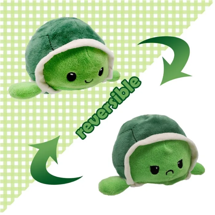 Tortue réversible - peluche pour enfant