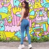 Moda femeninaSexy jeans - skinny pants - con cintura baja / push up