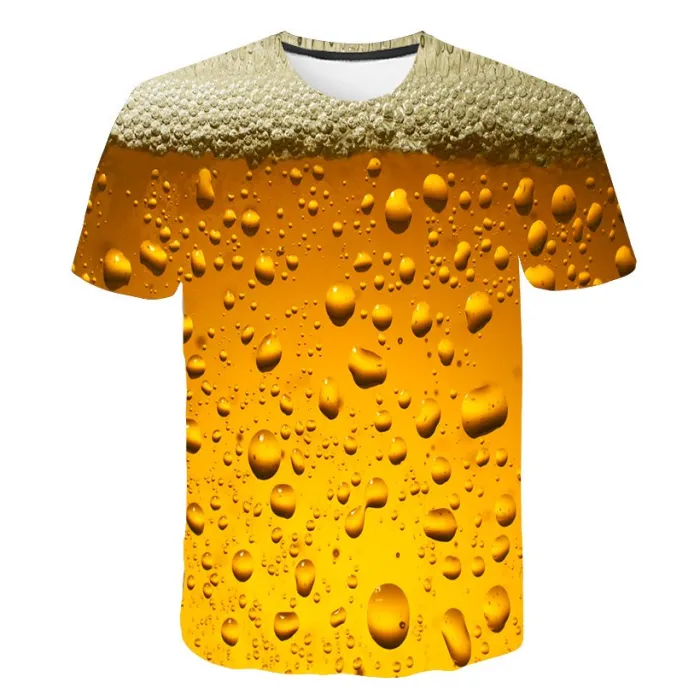 CamisetasCamiseta impresa en 3D - burbujas de cerveza