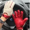 Luvas de condução curtas - couro de cabra / de malha - unissex