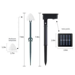 Solar strenglys - LED - med pinner - vanntett - soppformet