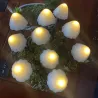Solar string lys - LED - med pinde - vandtæt - svampe formet