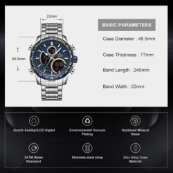 NAVIFORCE - luxurious sport Quartz watch - LED display - waterproofWatches