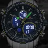 NAVIFORCE - luksuriøst sport Quartz ur - LED display - vandtæt