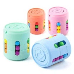 Cubo com contas coloridas - brinquedo de inquietação para alívio do estresse