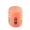 Kube med fargerike perler - stressavlastende fidget leketøy
