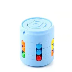 Kub med färgglada pärlor - stressavlastande fidget leksak