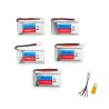 BateríasEachine E011 - 3.7V - 260MAH - 30C batería / cargador USB - 5 piezas
