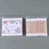 CuidadoBastoncillos de algodón de limpieza - palos de madera - doble cabeza - para limpieza de nariz / oídos - 500 piezas