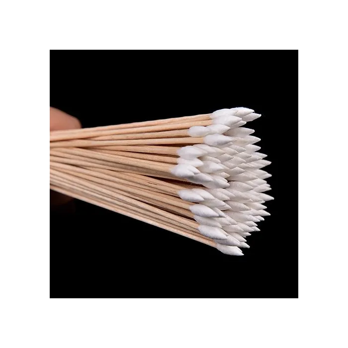 Cotons-tiges pour nettoyage de pistolets - bâtonnets en bois effilés - 100 pièces