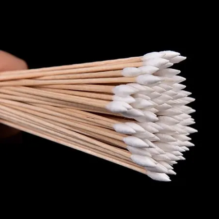 Vapenrensing av bomullspinner - koniske trepinner - 100 stk