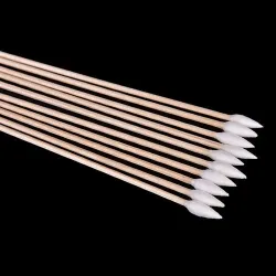 Cotons-tiges pour nettoyage de pistolets - bâtonnets en bois effilés - 100 pièces