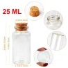 BodaMini botellas de cristal con corcho - decoracion bodas colgantes - 25ml