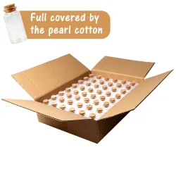 Mini bouteilles en verre avec bouchon - décoration mariages à suspendre - 25ml