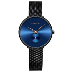CRRJU - fashionable luxury watch - with mesh bracelet - waterproofWatches