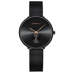 CRRJU - montre de luxe à la mode - avec bracelet en maille - étanche