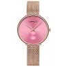 RelojesCRRJU - reloj de lujo de moda - con brazalete de malla - resistente al agua