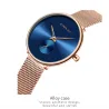 CRRJU - fashionable luxury watch - with mesh bracelet - waterproofWatches