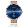 CRRJU - fashionable luxury watch - with mesh bracelet - waterproofWatches