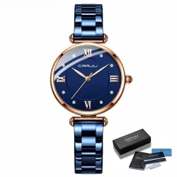 CRRJU - montre de luxe à la mode - Quartz - étanche - acier inoxydable