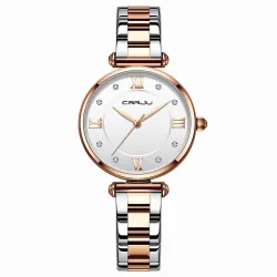 CRRJU - montre de luxe à la mode - Quartz - étanche - acier inoxydable