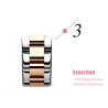 RelojesCRRJU - reloj de lujo de moda - Cuarzo - resistente al agua - acero inoxidable
