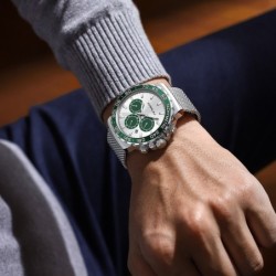CRRJU - modny zegarek kwarcowy - wodoodporny - stal nierdzewnaZegarki