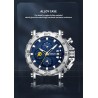 CRRJU - montre de luxe pour homme - grand cadran - étanche - acier inoxydable