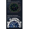 CRRJU - luxe herenhorloge - grote wijzerplaat - waterdicht - roestvrij staalHorloges