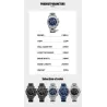 CRRJU - montre de luxe pour homme - grand cadran - étanche - acier inoxydable