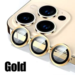 Diamant kamera linsebeskytter - glitter metalring - til iPhone