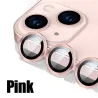 Diamant kamera linsebeskytter - glitter metalring - til iPhone