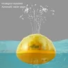 Jouet de bain pour bébé - boule à induction électrique - avec lumière / musique