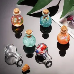 Mini glass bottles - with cork lid - for perfumes - wedding decorations - 10 piecesPerfumes