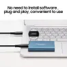 Mobil hårddisklagring - SSD - typ-C - USB 3.1 - aluminiumlegering - 500GB / 1TB / 2TB / 4TB / 6TB / 8TB