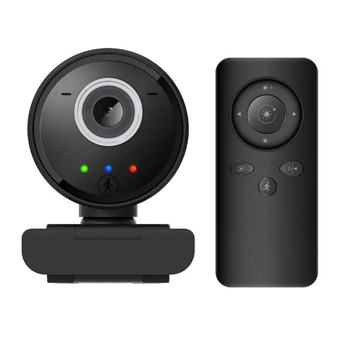 USB WebCam - avec télécommande / microphone - suivi intelligent - mise au point automatique - HD - 1080P
