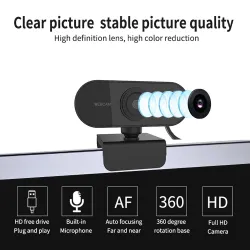 Caméra Web Full HD - avec microphone - réglable - USB