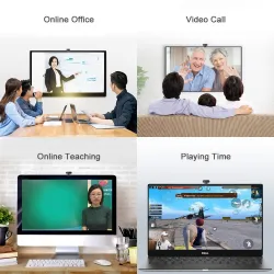 Full HD webbkamera - med mikrofon - justerbar - USB