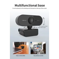 Full HD webbkamera - med mikrofon - justerbar - USB