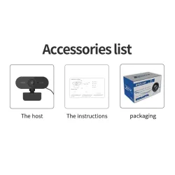 Full HD webkamera - med mikrofon - justerbar - USB