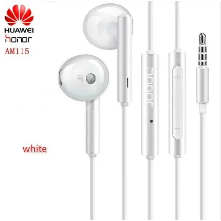 Originale Huawei øretelefoner - hodesett med mikrofon - 3,5 mm jack - MA115 / AM116 / MA116