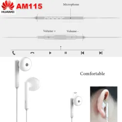 Original Huawei hörlurar - headset med mikrofon - 3,5 mm jack - MA115 / AM116 / MA116