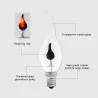 E27Bombilla LED - luz de llama de vela parpadeante - E14 / E27 - 3W - 220V - 10 piezas
