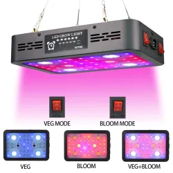 Plantedyrkningslampe - fuldt spektrum - hydroponisk - LED COB-lys - 1220W / 2400W / 3600W
