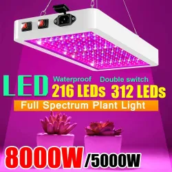 Plantengroeilamp - full spectrum - LED licht - waterdicht - 5000W / 8000WKweeklampen
