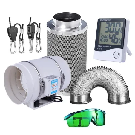 Centrifugal fan / activated carbon air filter - for LED plant grow light - 220VGrow Lights